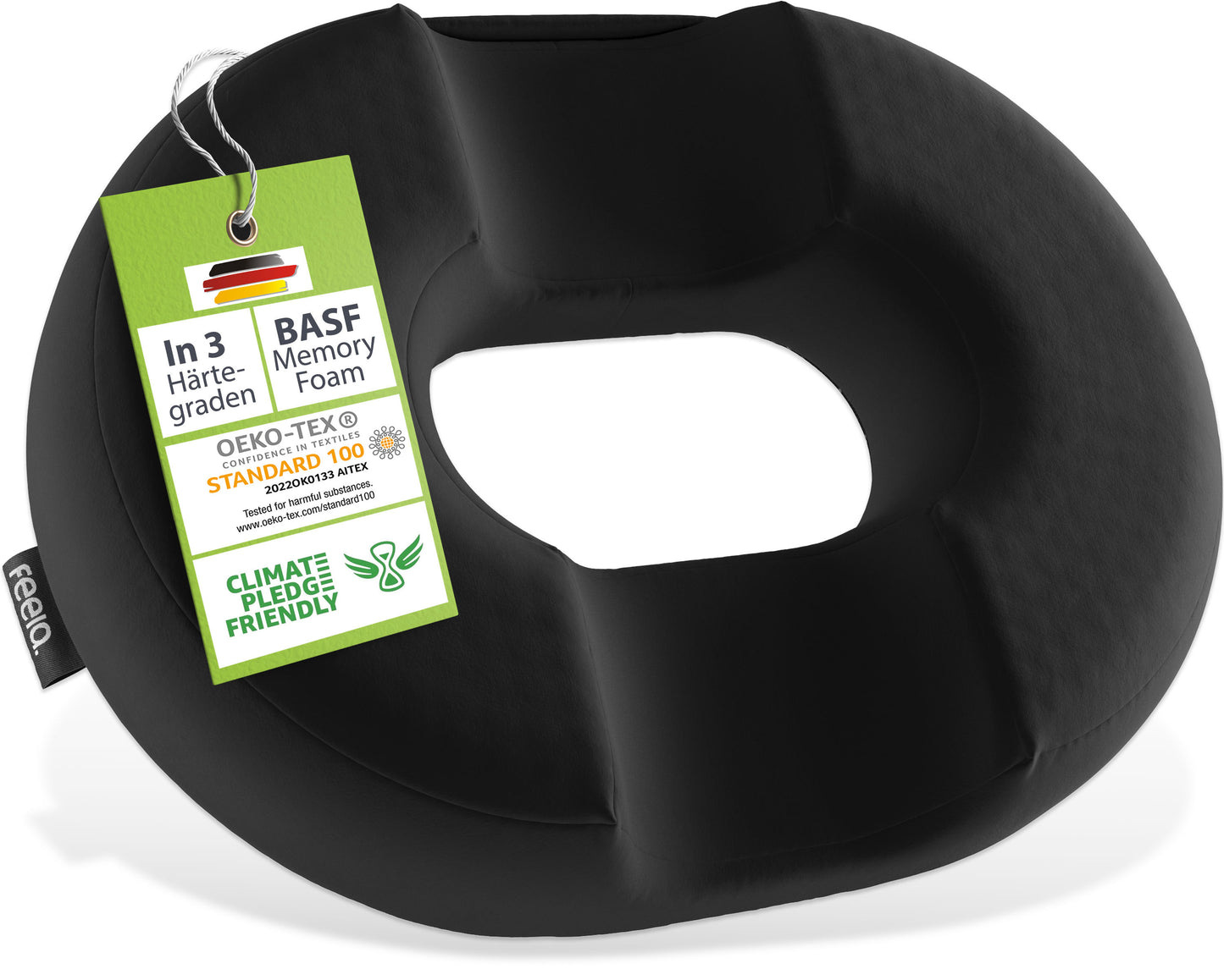Orthopädischer Sitzring feela.® (Schwarz) NEU